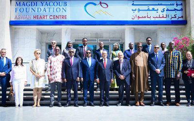 Egypt FM, African ministers visit Aswan’s Magdi Yacoub Heart Centre to strengthen ties